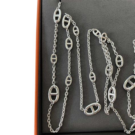 hermes chain necklace|authentic hermes necklaces.